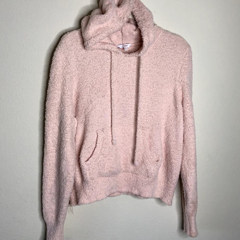 Super Soft Baby Pink Fuzzy Sweater Hoodie Candies XL